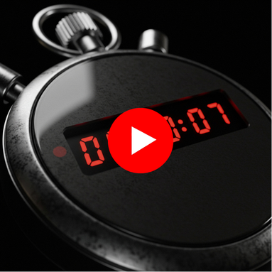 Digital timer showing 10.5 seconds