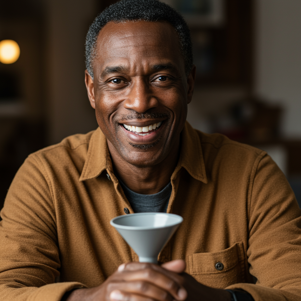 Michael S., 55, looking relieved